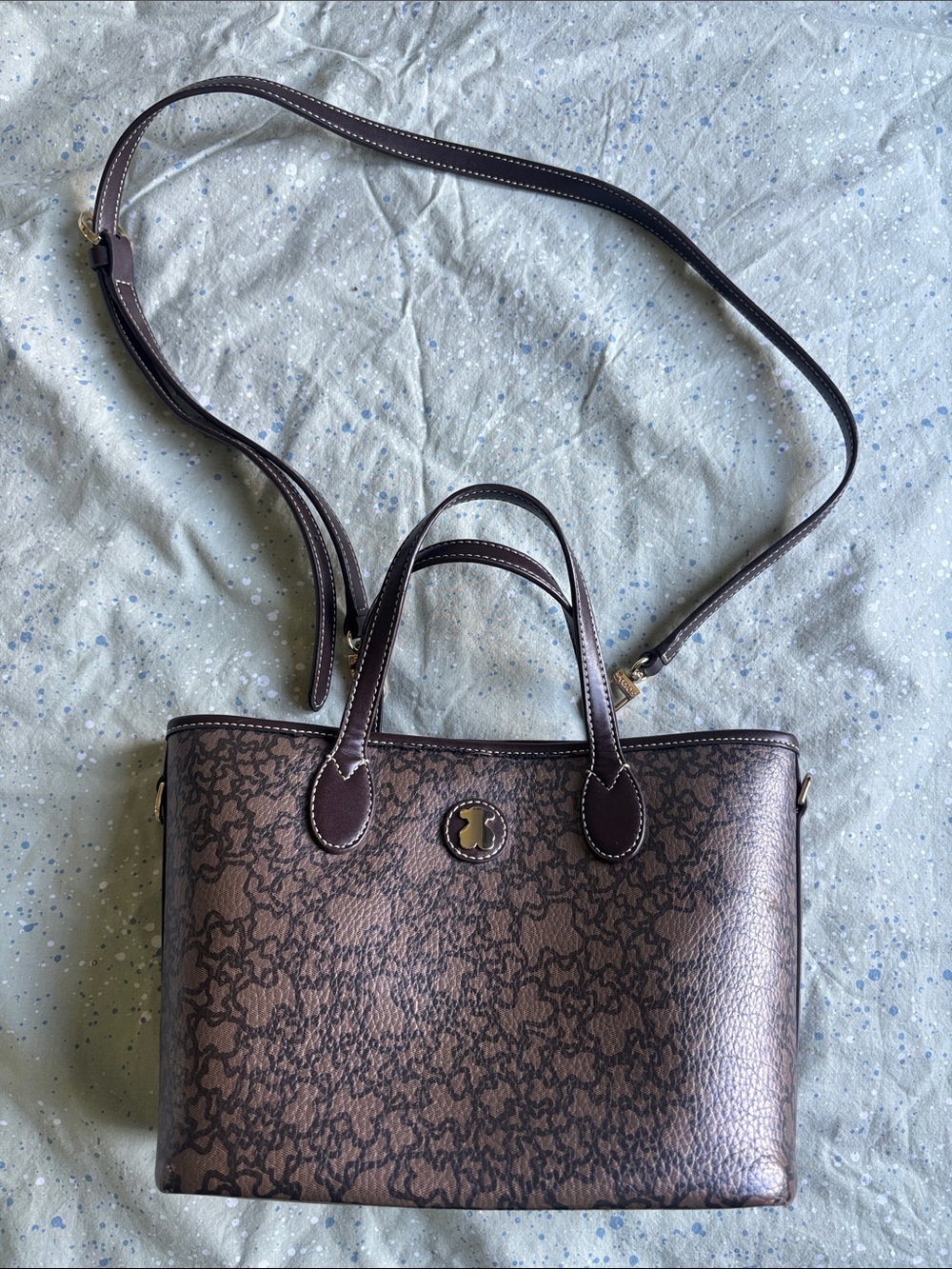Tous Logo Brown Crossbody Bag